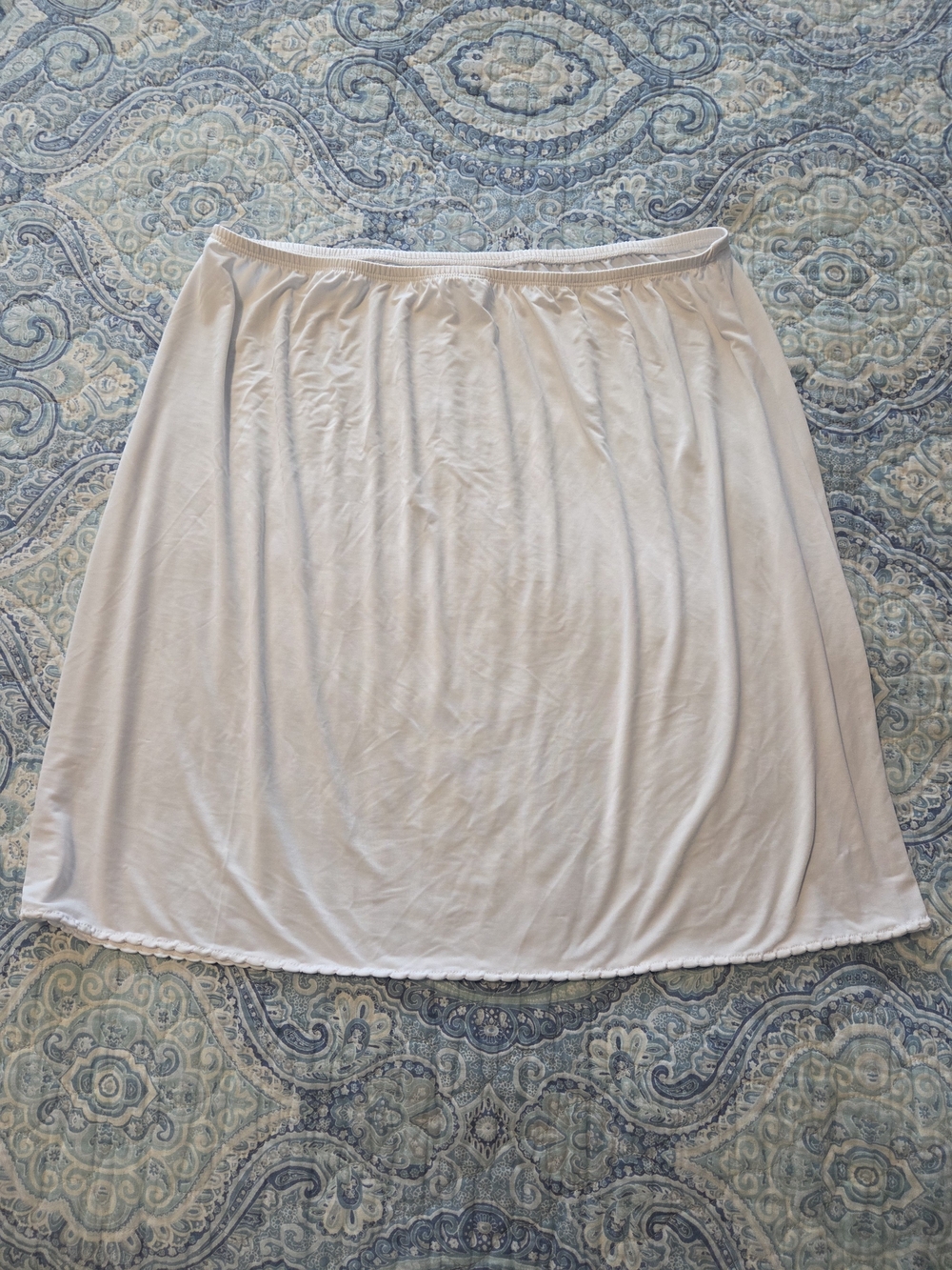 Jones New York Signature White Silky Touch Anti-Cling Above Knee Half Slip XL